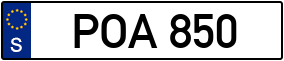 Trailer License Plate